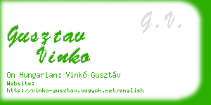 gusztav vinko business card